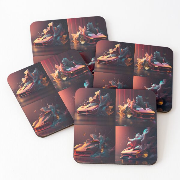 Item preview, Engineered Elegance: Abstract Supercar Painting designed and sold by BIBIHOX.
