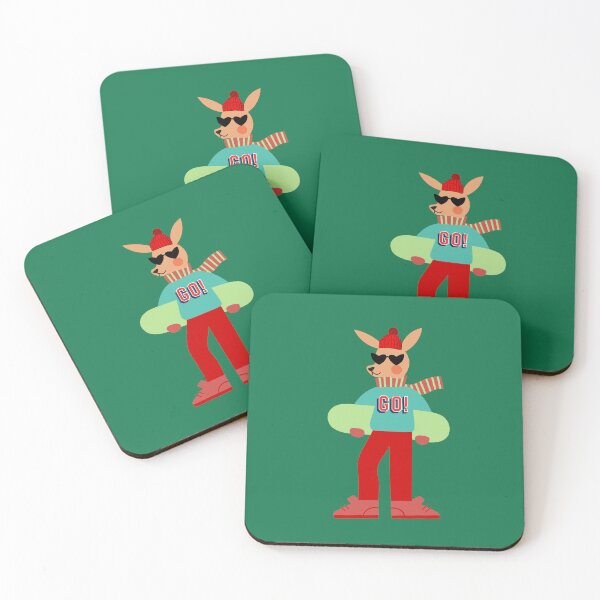 Item preview, Snowboarding Kangaroo designed and sold by GasconyPassion.