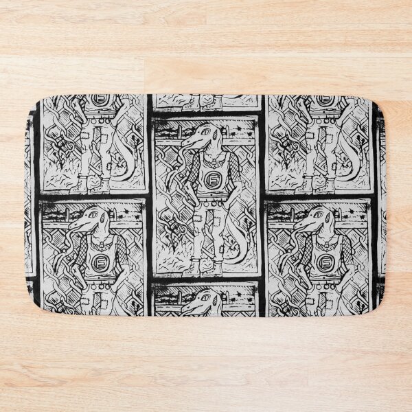 Item preview, Equality Lizard Linocut Print designed and sold by Soaked-N-Bleach.