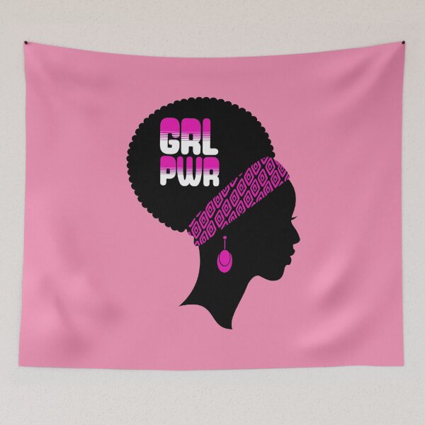 Item preview, Grl Pwr Pink Vintage Retro in Hair designed and sold by Trinket-Trickster.