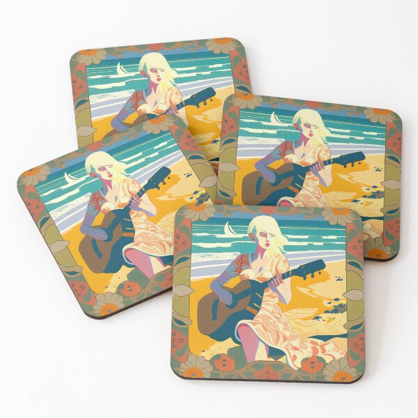 Item preview, Girl Playing the Guitar on the Beach designed and sold by SamJanner.