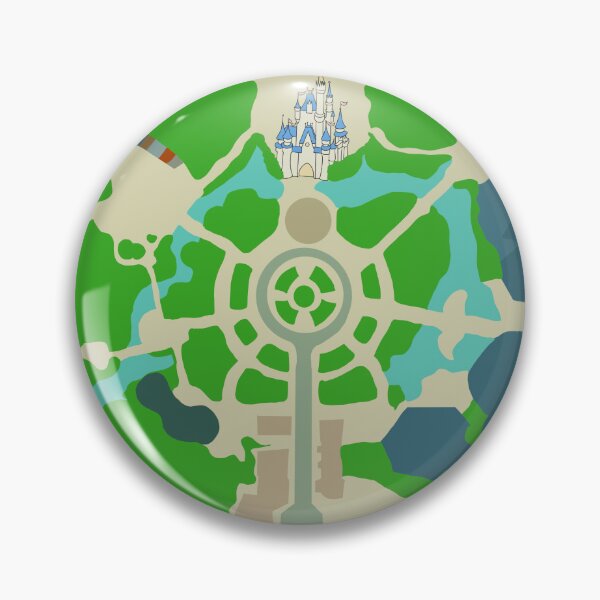 Item preview, Magic Kingdom map designed and sold by minimalistmco.