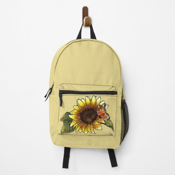 Item preview, aquarell sunflower with butterflies designed and sold by EmeraldeaArt.