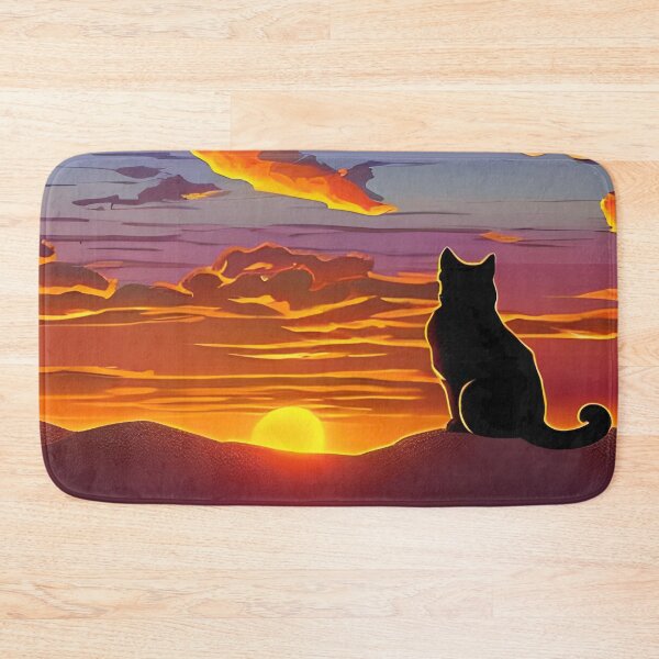 Item preview, Cat Watching Sunset Scene designed and sold by roleshop.