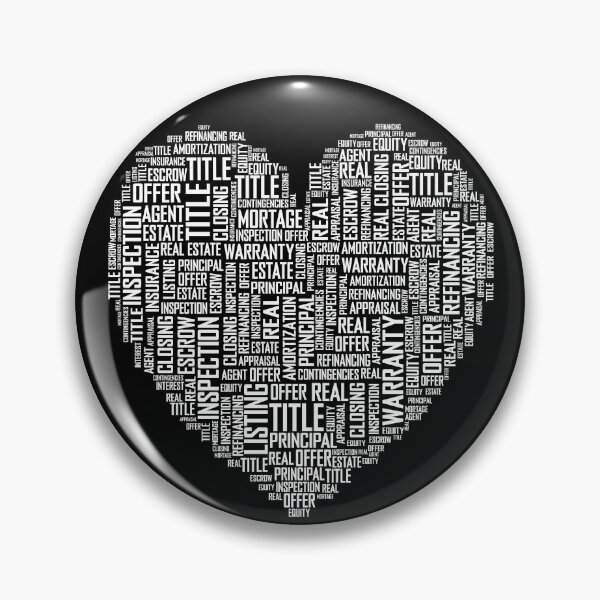 Item preview, Heart of Words - Real Estate Heart designed and sold by molamode.