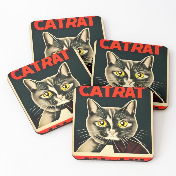 Item preview, Retro Propaganda Cats Image - Vintage Style designed and sold by Dalive.