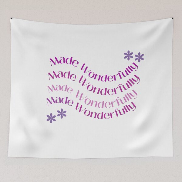 Item preview, Made Wonderfully Inspiring encouraging quote designed and sold by P3113creates.