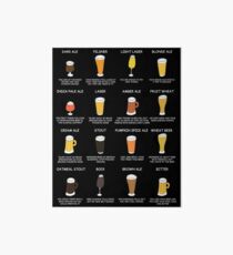 Beer Style Personality Chart - What Your Beer Says About You Art Board