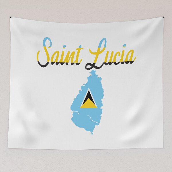 Item preview, Saint Lucia island caribbean sweatshirt, by DAM Creative, designed and sold by DAM Creative ⭐⭐⭐⭐⭐.