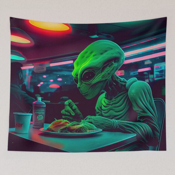Item preview, Alien Diner  designed and sold by Artistic Pandas.