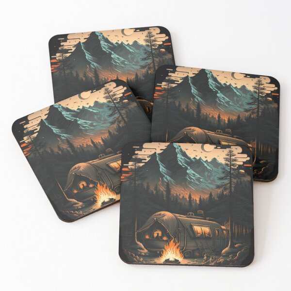 Artikelvorschau, Camping-T-Shirt-Vektor-Vintage-Design-Illustration entworfen und verkauft von Grado-kens.