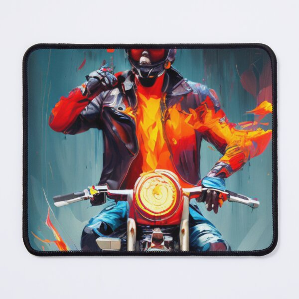 Item preview, Blazing Biker - Riding the Flames designed and sold by WBP Mart.