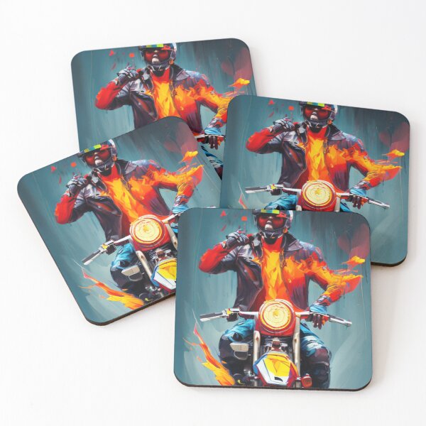 Item preview, Blazing Biker - Riding the Flames designed and sold by WBP Mart.