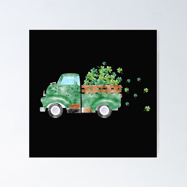 Item preview, Clover Leaves Van illustration  designed and sold by garniturex.
