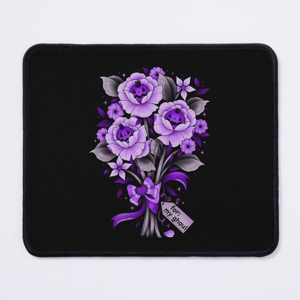 Item preview, Purple Halloween jack o lantern florals designed and sold by Texdoodles.