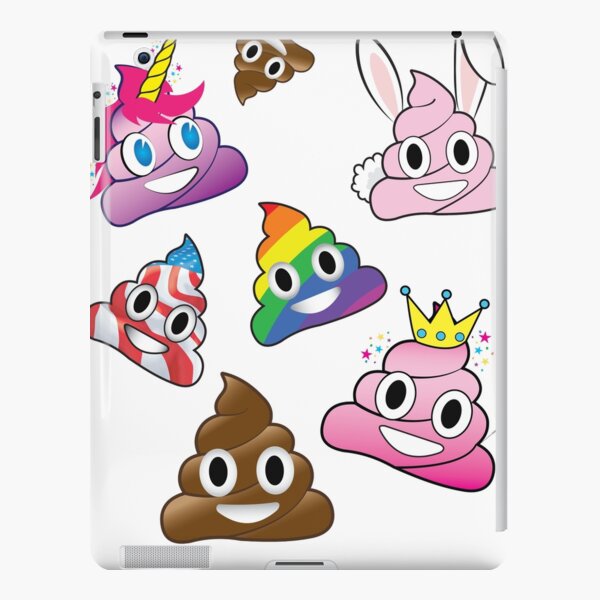 Silly Whacky Fun Poop Emoji Land Collection iPad Snap Case