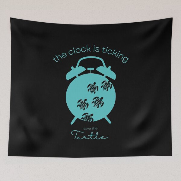Item preview, Turtle Rescue Save The Turtles The Clock Is Ticking Comforter designed and sold by MagicWolfStar.