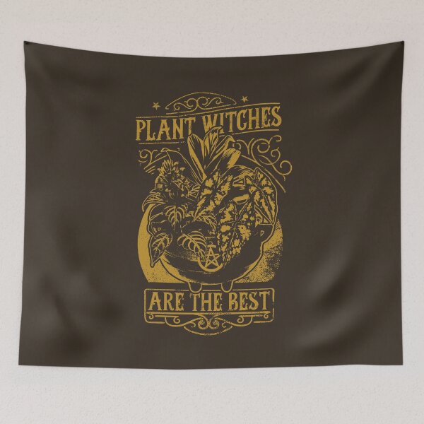 Item preview, Plant Witch | Mustard Artwork | designed and sold by VintagePlantJoy.
