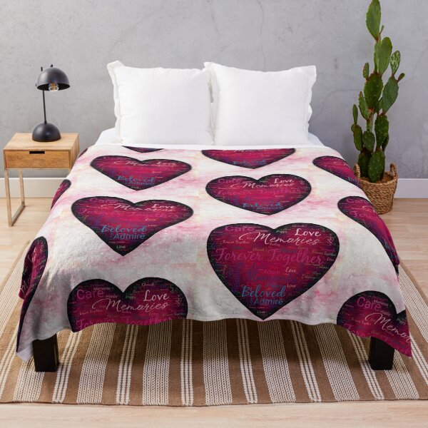 Item preview, Valentine Day Gift - Deep pink Heart Word Cloud designed and sold by ShreecreatE.