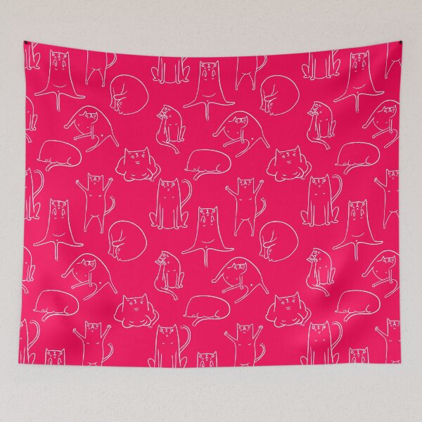 Item preview, cat pattern designed and sold by Floperrydraws.