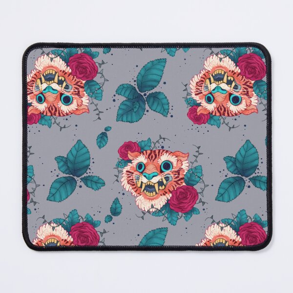 Item preview, Smiling Tiger - Charcoal Grey designed and sold by Charli Vince.