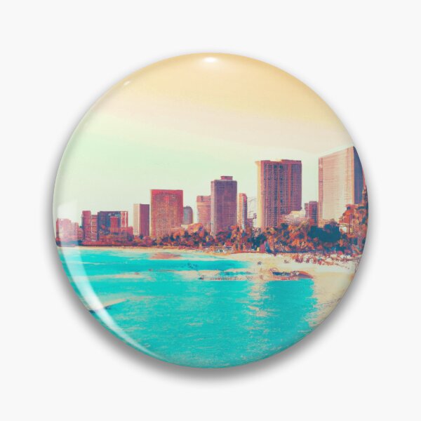 Item preview, Waikiki Beach Oahu: A Stunning Portrait designed and sold by funnyhalloween.