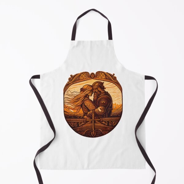 Item preview, Combined power: The Viking lovers on the shield designed and sold by MLArtifex.
