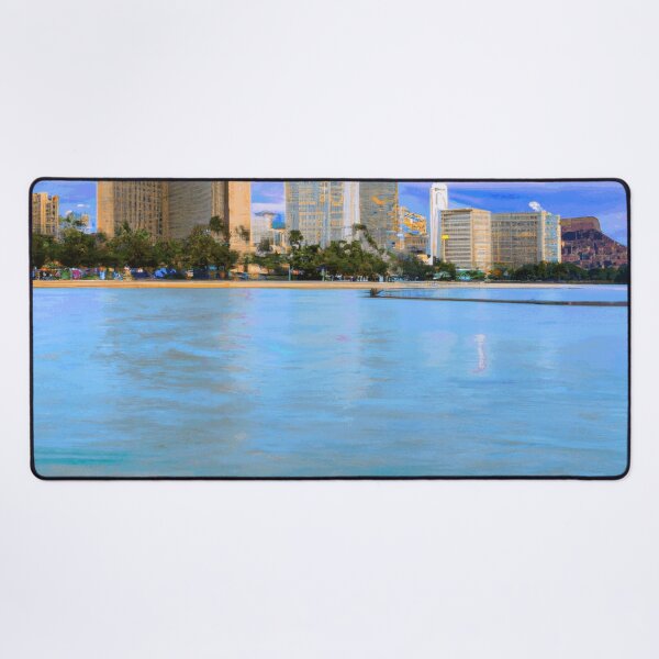 Item preview, Waikiki Beach Ocean View - A Majestic Portrait designed and sold by funnyhalloween.