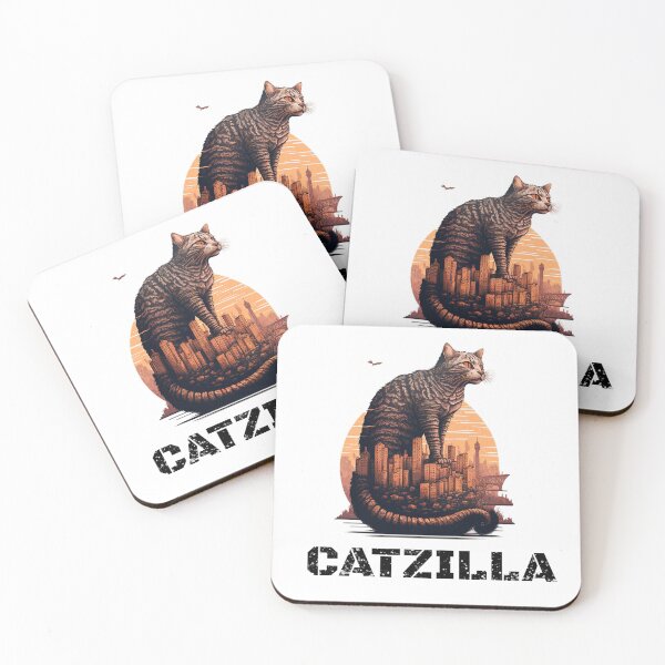 Item preview, Catzilla - COOL CUTE kitty monster designed and sold by MeditationMind.