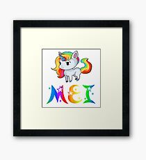 Mei Unicorn Framed Print