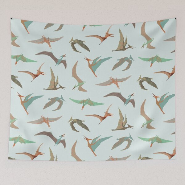 Item preview, Pterodactyl Filled Sky designed and sold by Amy Hadden.