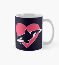 Taza clásica Amor Killer Whales