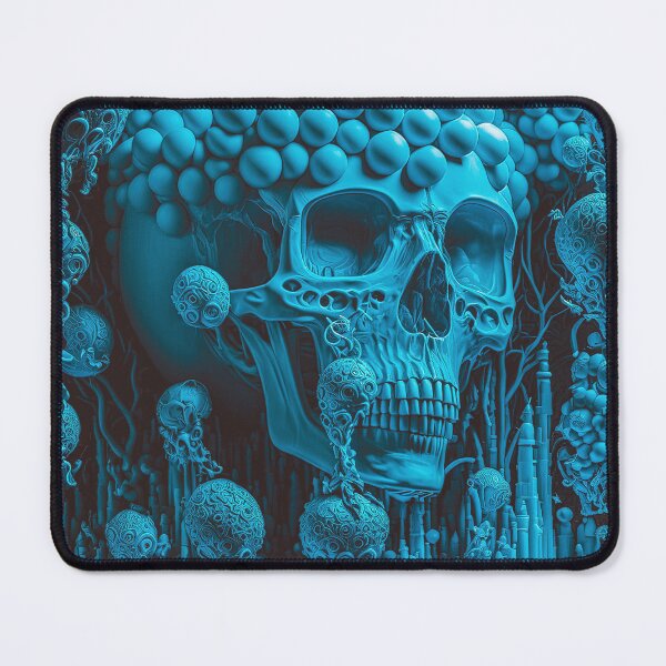 Item preview, Cyan Bubble Skull designed and sold by tankuss.