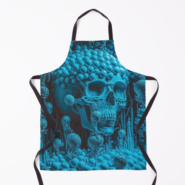 Item preview, Cyan Bubble Skull designed and sold by tankuss.