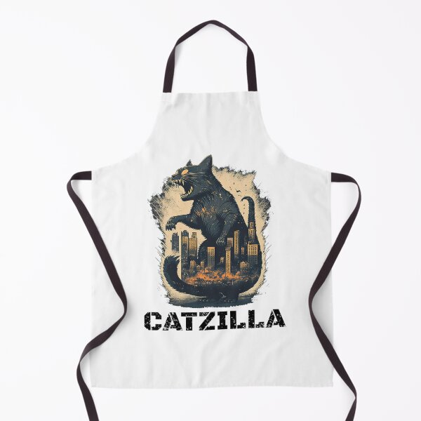 Item preview, Catzilla AWESOME ILLUSTRATION white designed and sold by MeditationMind.