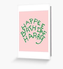 Happee Birthdae Harry Greeting Card