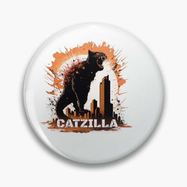 Item preview, Crazy EXPLODING Catzilla white designed and sold by MeditationMind.