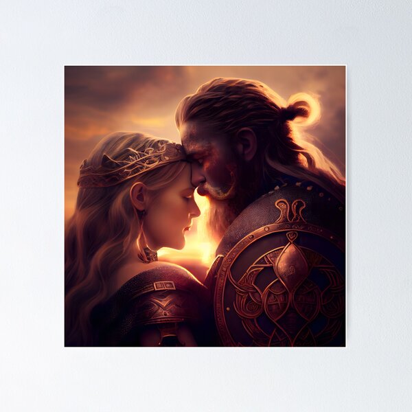 Item preview, Combined Power: The Viking Lovers Painting designed and sold by MLArtifex.
