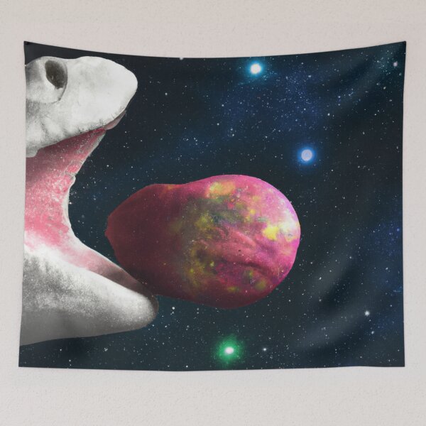 Item preview, A large worm eats a planet designed and sold by MarcelSchubert5.