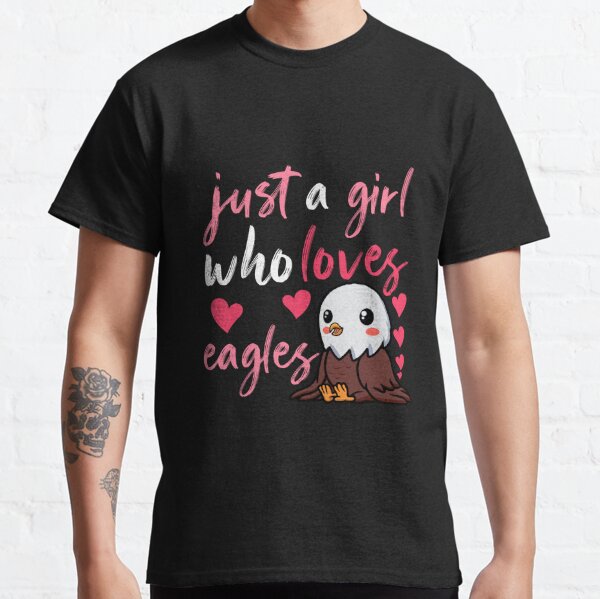 Kids Eagle Just A Girl Eagles Gift T-Shirt