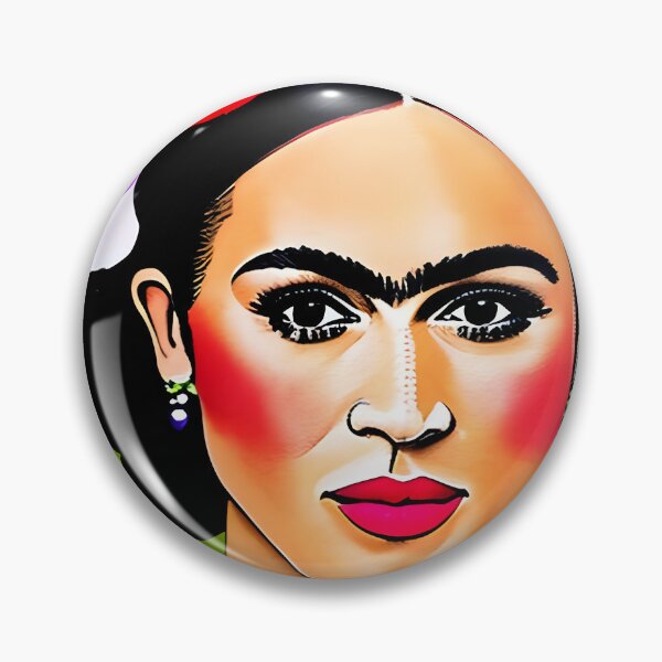 Item preview, Copy of Mexican Folk Art, beautiful lady in green, yellow and red, Inspired by Frida Kalho designed and sold by RoyalRepublics.