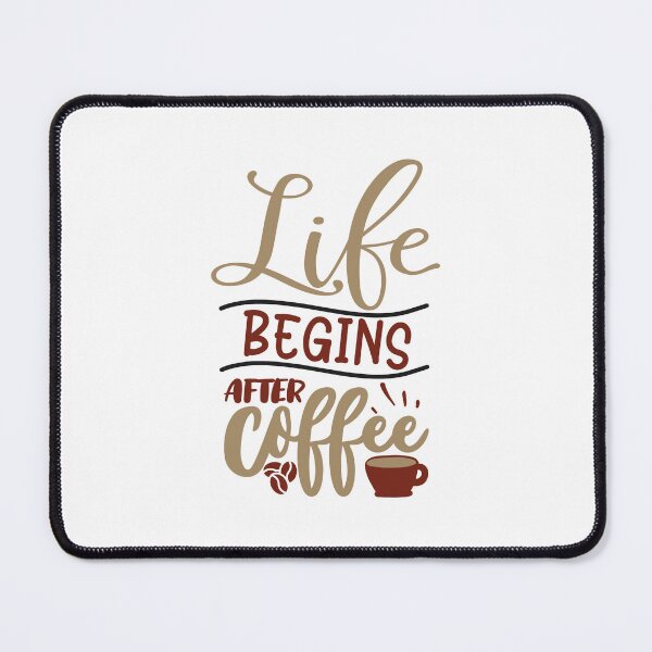 Item preview, "Life Begins After Coffee" Design designed and sold by RedArtsDesign.