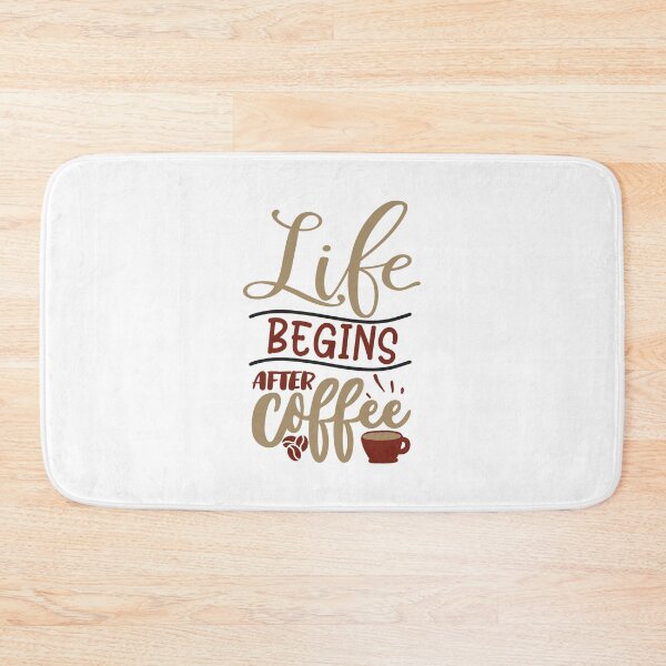 Item preview, "Life Begins After Coffee" Design designed and sold by RedArtsDesign.