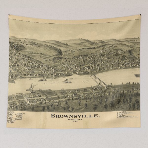 Item preview, Brownsville, Pennsylvania (1902) designed and sold by allhistory.