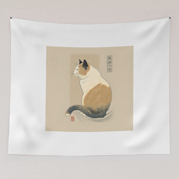 Item preview, Cat Ukiyo-e style designed and sold by Vividy.