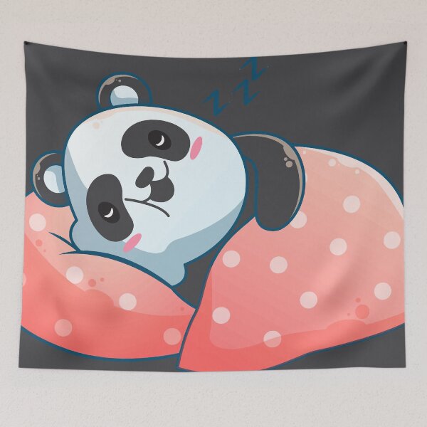 Item preview, sleeping cute panda cartoon  designed and sold by afushk.