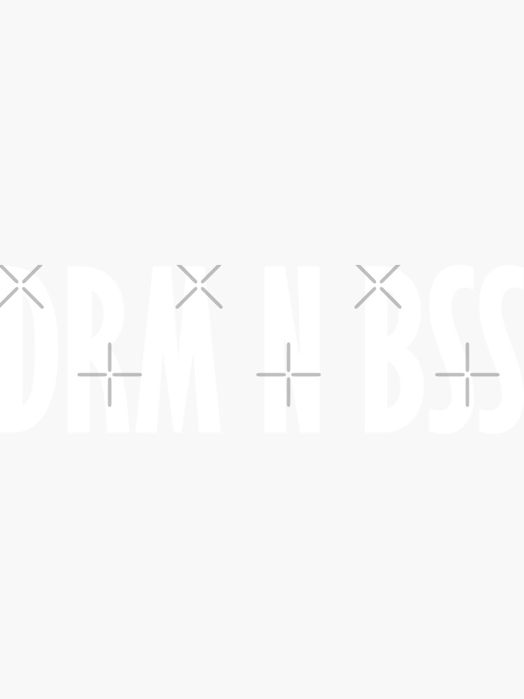 "Drum And Bass Music Liquid Jungle EDM Cool Drum & Bass" Sticker for