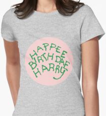 Happee Birthdae Harry - Circle Women's Fitted T-Shirt