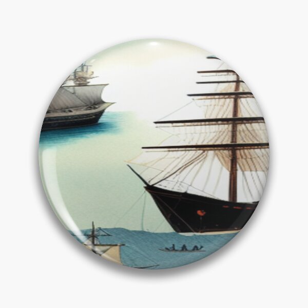 Item preview, Battleships on a Calm Ocean Pattern designed and sold by HanaiPrint.