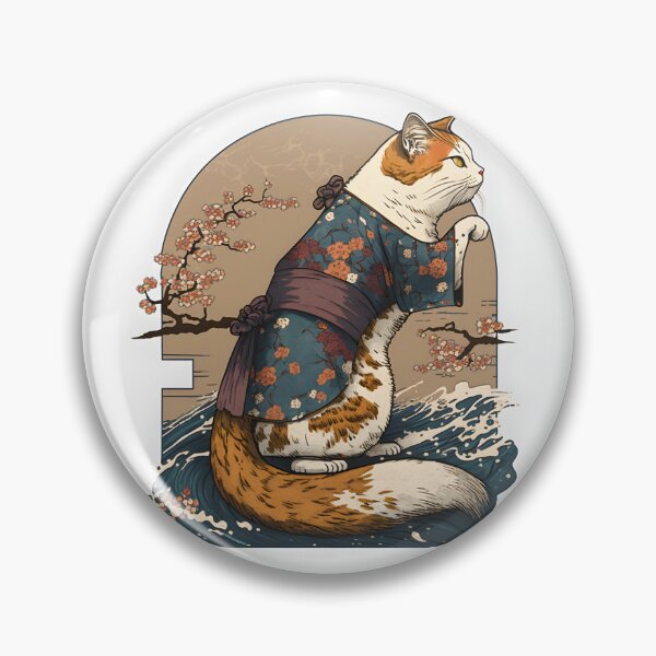 Item preview, Cat 2 Ukiyo-e style designed and sold by Vividy.